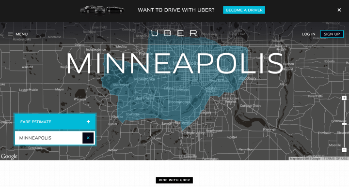 Uber Minneapolis vs. Cabs