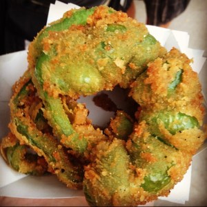 green pepper rings