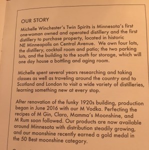 Twin Spirits Distillery Female Owned