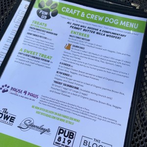 Dog Friendly Menu The Howe