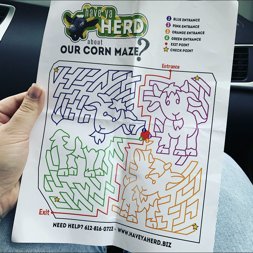 Have Ya Herd Corn Maze Hudson Map