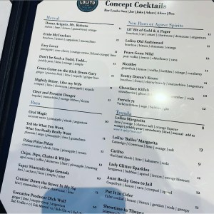 Lolito Cantina Stillwater Cocktail Menu