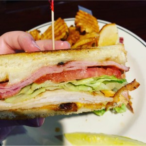 Wild Boar Bar and Grill Oakdale Club Sandwich