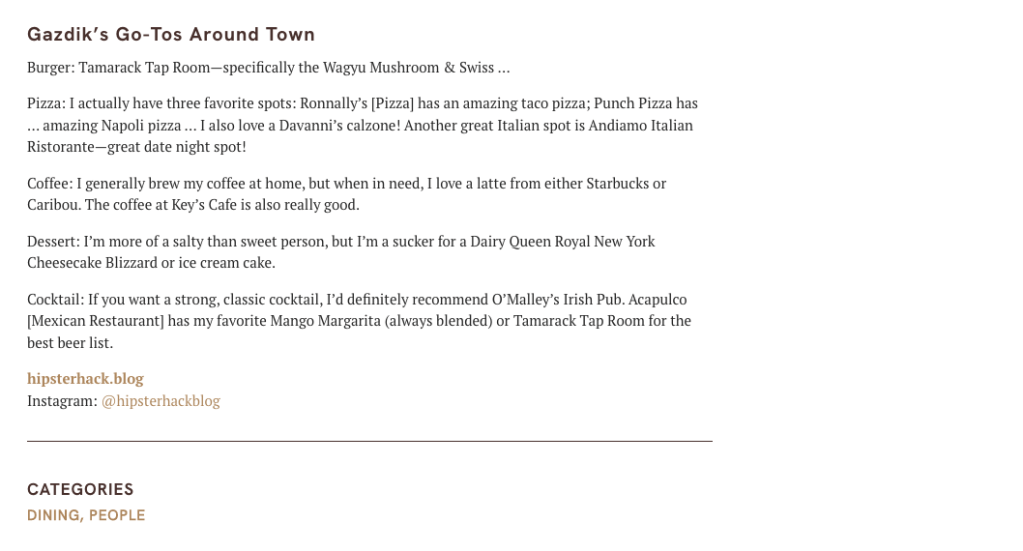 Woodbury Magazine Hipster Hack Interview 3