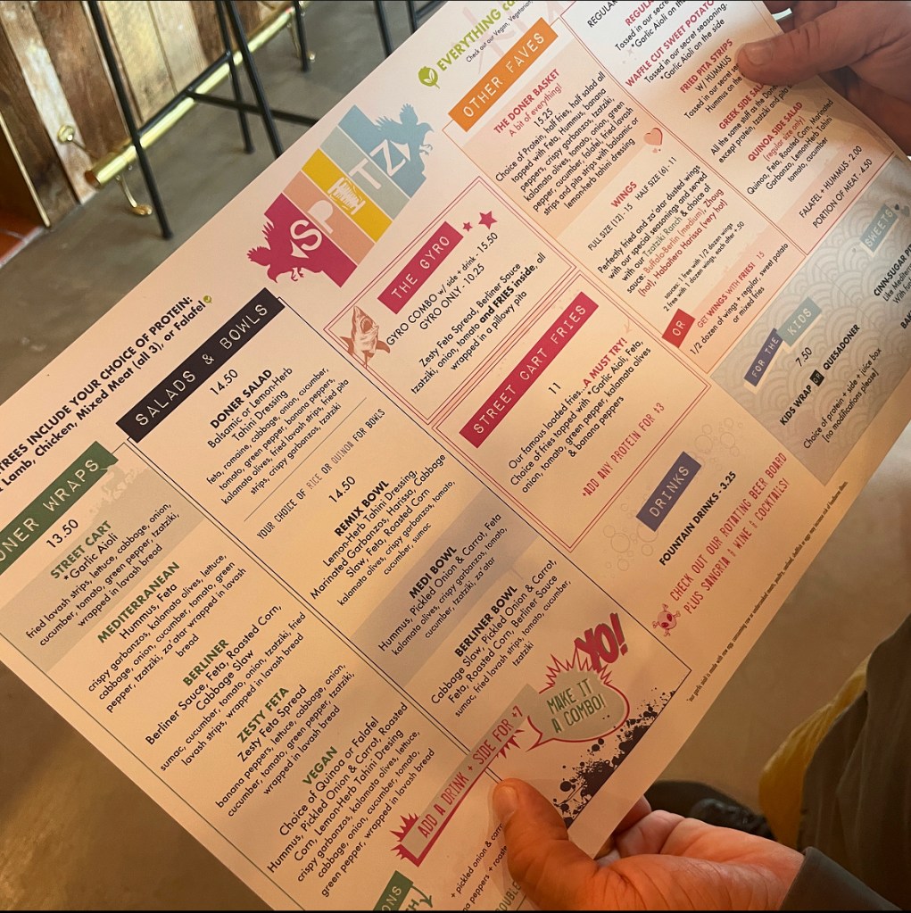 Spitz Mediterranean Street Food Woodbury, Minnesota